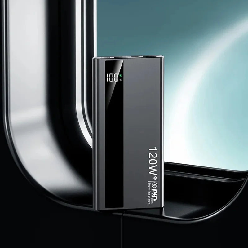 VIVO 500000mAh Large Capacity Power Bank 120W Super Fast Charging Power Bank Portable Battery Charger Digital Display Power Bank