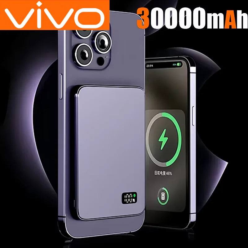 VIVO 50000mAh CCC Certification Thin Power Bank Ultra For MagSafe Magnetic Wireless Fast Charging Portable Battery Display