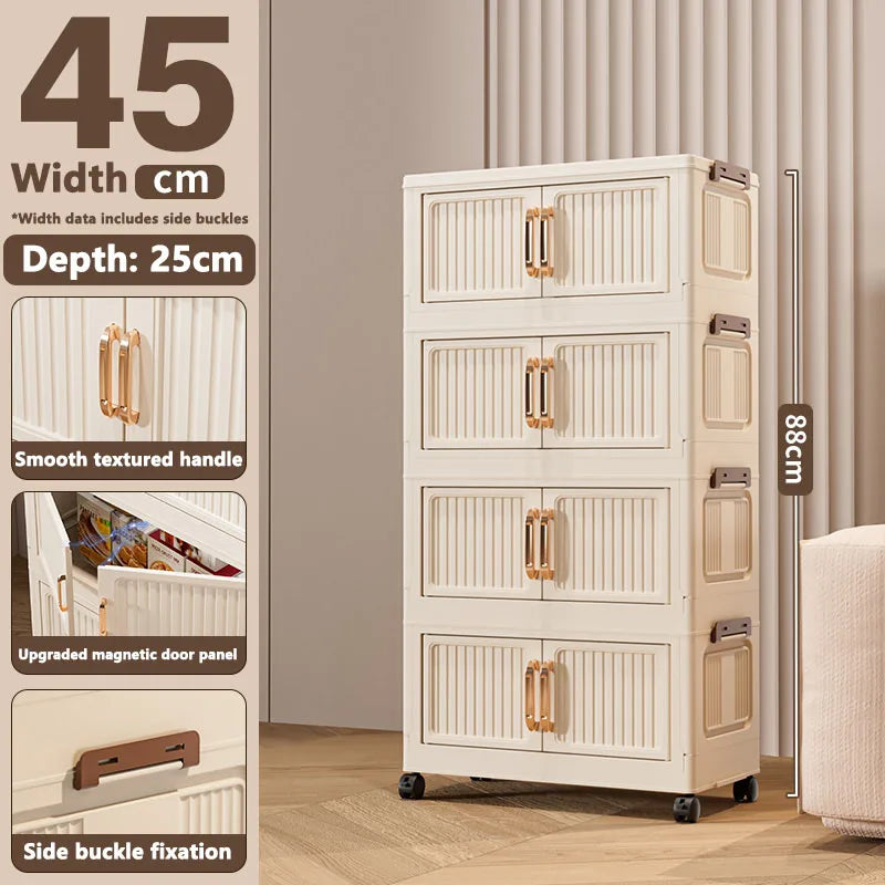 Storage Cabinet Installation Free Storage Cabinet Baby and Kidsren's Clothing Storage Box Snack Plastic Foldableing Storage Cabinet Folding Storage Cabinet Organizer