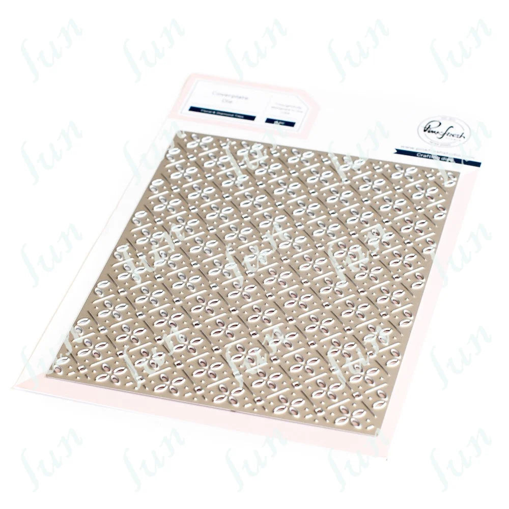 Diy Spring Botanicals Floral Print Chain Grid Coverplate Hot Foil Metal Dies stamps Butterflies Stencils Paper Card Drawing mold