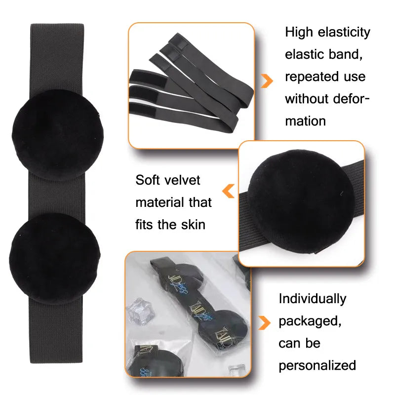 Edge Melt Band With Ear Protector For Lace Wigs 3Pcs Elastic Band With Logo Personalized For Laying Lace Edge Slayer Hair Band