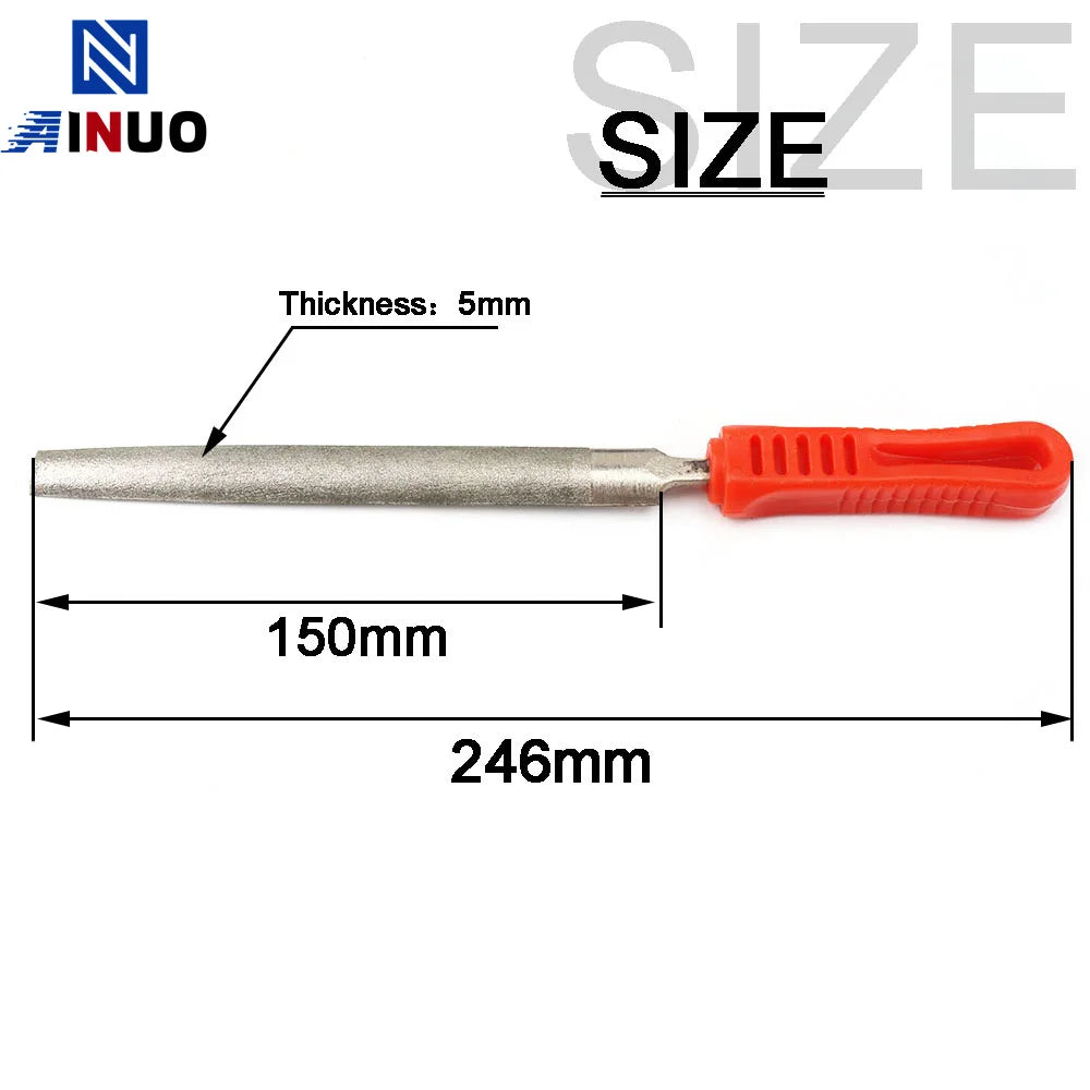 1pc/4Pcs 6inch Diamond Needle File Set for Jewelry Metal Wood Ceramic Glass Stone Craft Sharping Working Hand Carving Tool