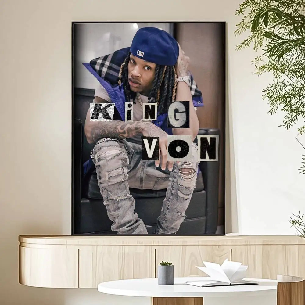K-King Rapper Von Poster HD Art Sticky Wall Waterproof Home Living Room Bedroom Bar Aesthetic Decoration