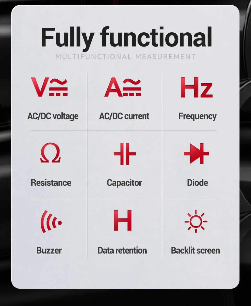 ANENG SZ309 Multimeter 1999 Count Professional High Precision Digital Multimetro Easy To Cary Small Size AC/DC Voltage Meter