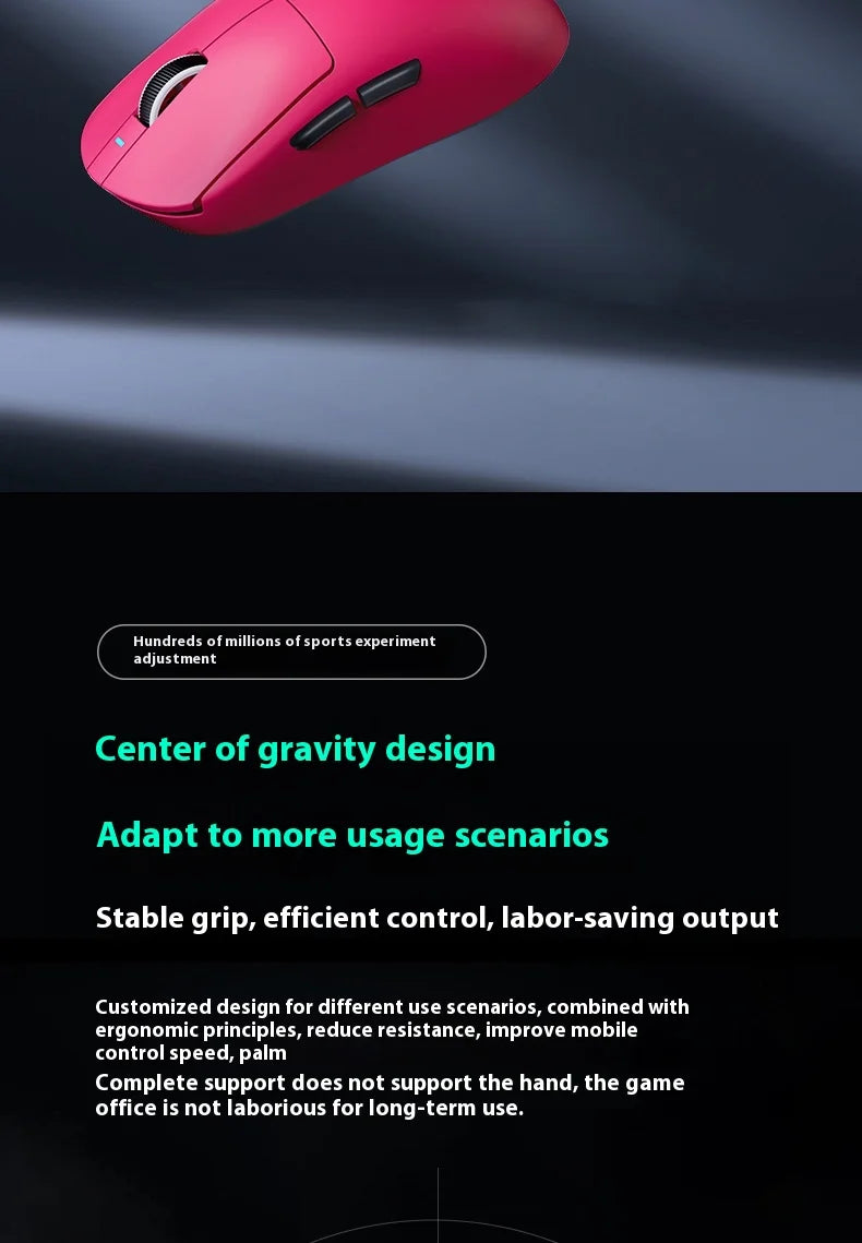 MCHOSE A7 Ultra Mouse Esports GamesThree Modes Pro Wireless Bluetooth PAW3395 Lightweight Laptop Office Mouse Support Ergonomics