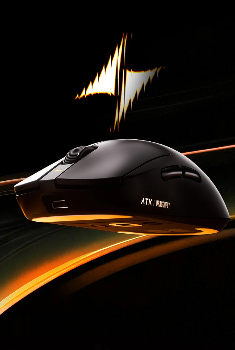 ATK Dragonfly A9 Ultra Wireless E-sports Gaming Mouse Ultra-lightweight Tri-mode Dual 8K Ergonomic Mice A9 Plus PAW3395/3950