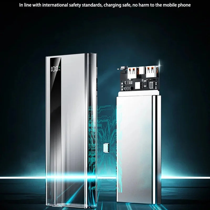 VIVO 500000mAh Large Capacity Power Bank 120W Super Fast Charging Power Bank Portable Battery Charger Digital Display Power Bank