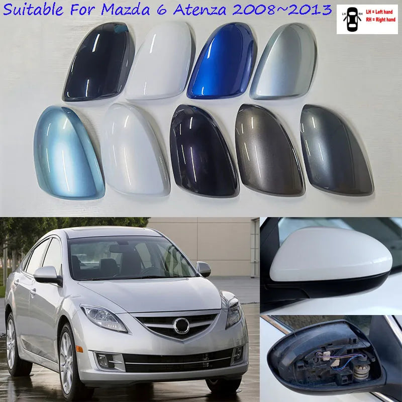 Original Car Accessories For Mazda 6 Atenza 2008~2013 Reverse Mirror Cover Sedan Mirror Case Shell Housing Without Turning Light