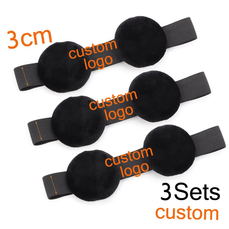 Edge Melt Band With Ear Protector For Lace Wigs 3Pcs Elastic Band With Logo Personalized For Laying Lace Edge Slayer Hair Band