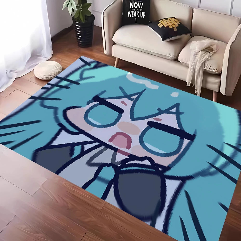 MINISO Cute H-Hatsune M-Miku Tatami Mat Carpet for Balcony Bedside Play Area NonSlip Washable Rug Otaku Home Decor Leisure Rug