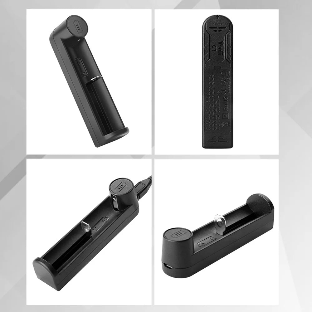 Deligreen Free Shipping Lithium Battery Charger Glare Flashlight Smart Charger for 18650,1450,1044 ,16340 Batteries USB Plug