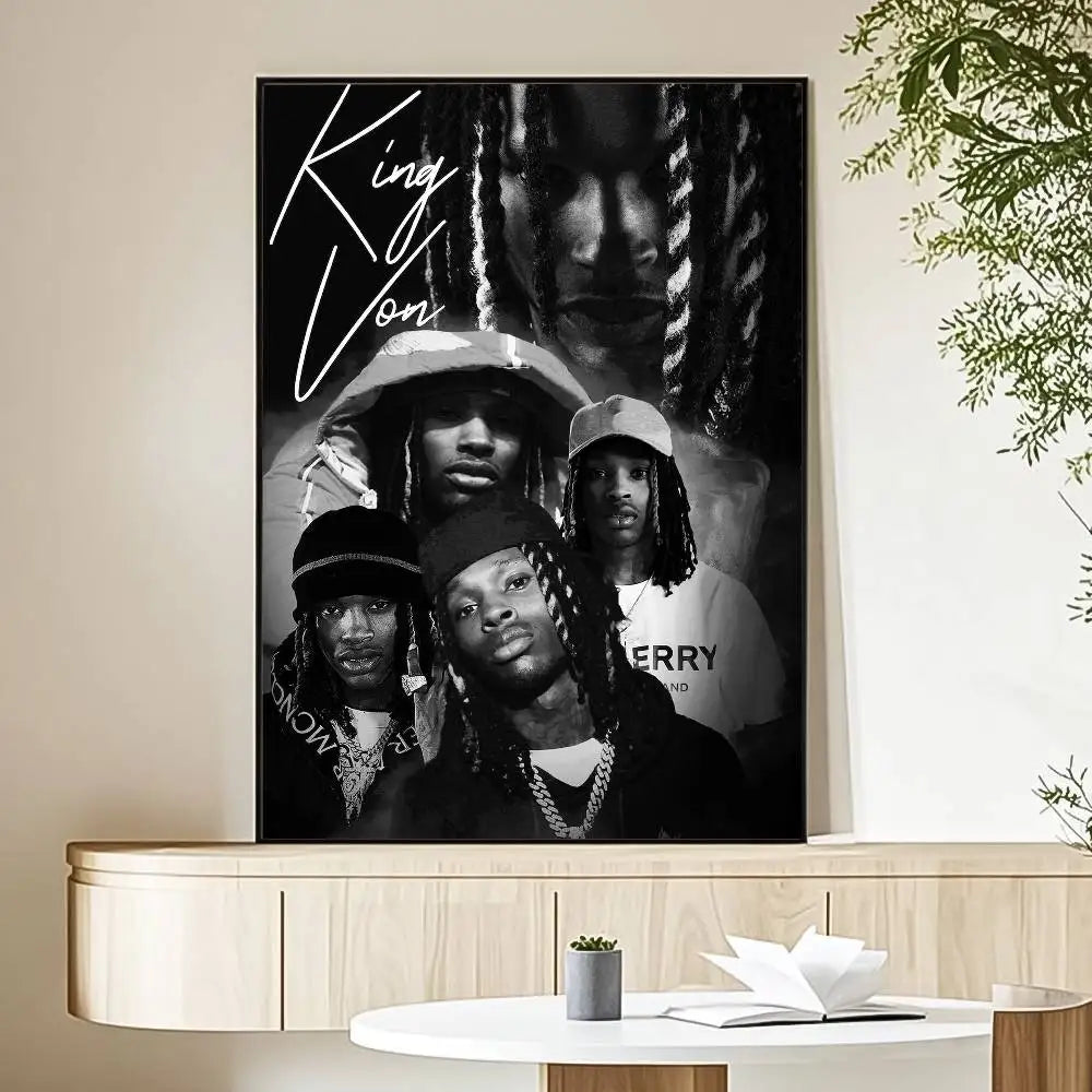 K-King Rapper Von Poster HD Art Sticky Wall Waterproof Home Living Room Bedroom Bar Aesthetic Decoration