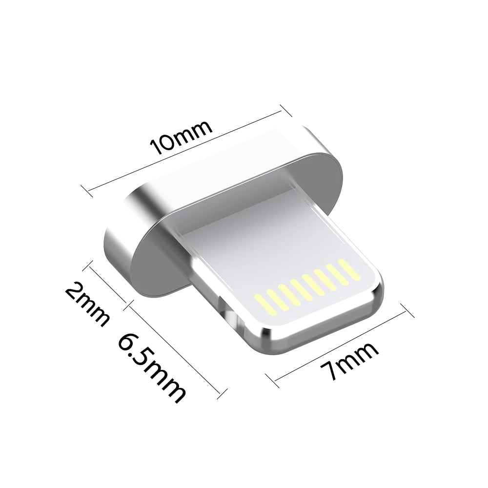JianHan Magnetic Type C Cable 1M 3A Fast Charging Magnet Data Phone Charger Cable with LED Light for Samsung Xiaomi Huawei