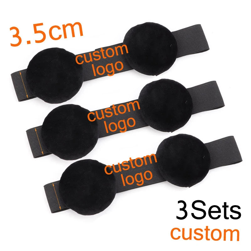 Edge Melt Band With Ear Protector For Lace Wigs 3Pcs Elastic Band With Logo Personalized For Laying Lace Edge Slayer Hair Band
