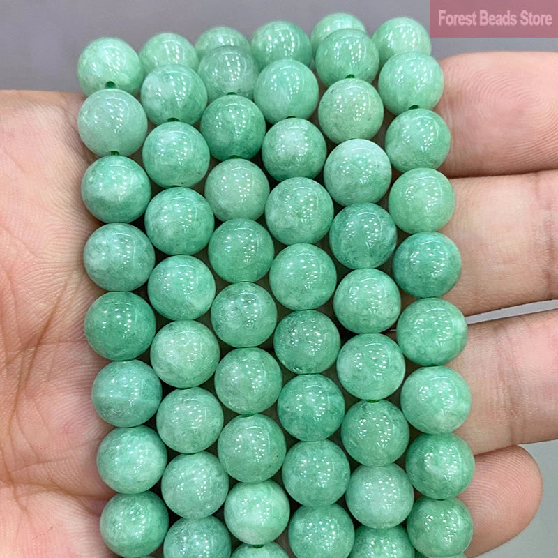 Smooth Yellow Chalcedony Natural Stone Round Beads for Jewelry Making Diy Bracelet Necklace Ear Studs 15" Strand 6 8 10 12MM