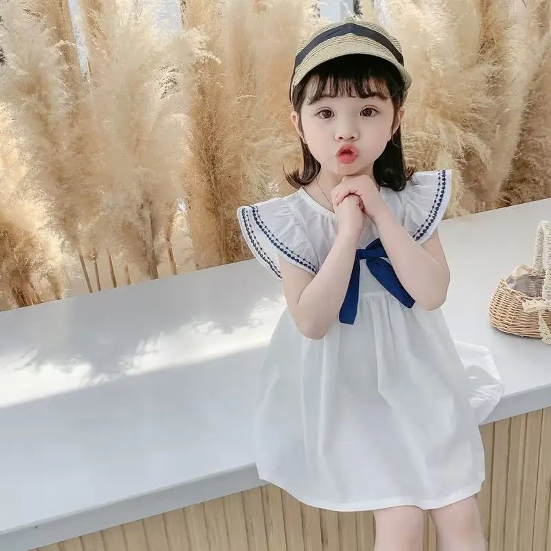 2023 New  Summer Baby Kids Mesh LacePrincess Dress Vestidos For Girl Party Dress Baby Net Yarn Clothes KidsOutfits  2-9T