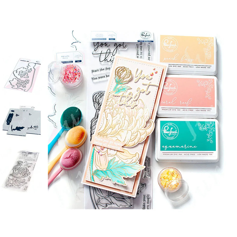 Diy Spring Botanicals Floral Print Chain Grid Coverplate Hot Foil Metal Dies stamps Butterflies Stencils Paper Card Drawing mold