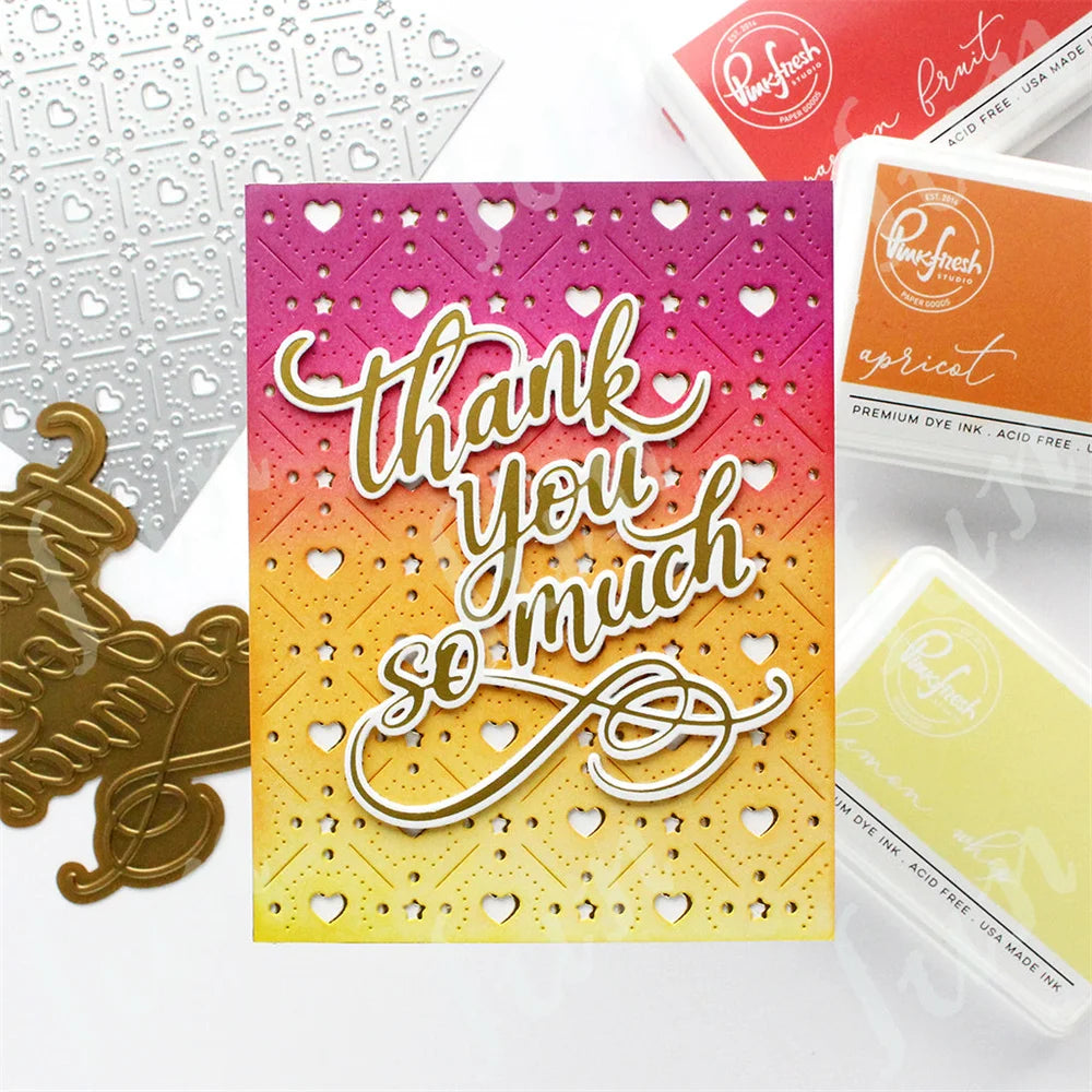 Diy Spring Botanicals Floral Print Chain Grid Coverplate Hot Foil Metal Dies stamps Butterflies Stencils Paper Card Drawing mold