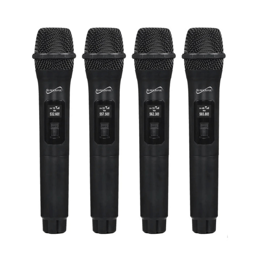 Supersonic 4 Channel 2.4G Wireless Microphone System
