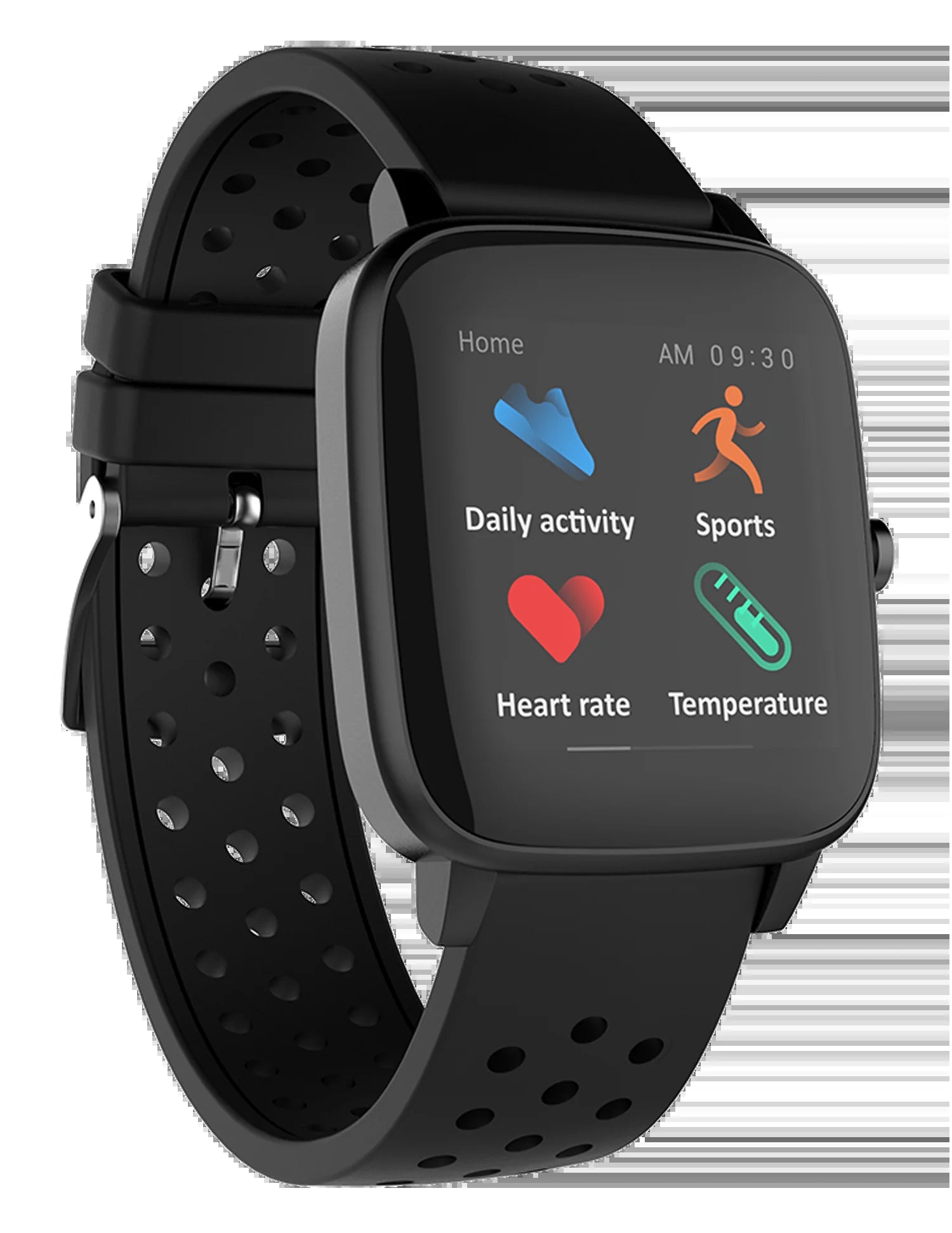 Supersonic Smartwatch with Dynamic Heart Rate, Temperature, Blood Oxygen, and Blood Pressure Monitor