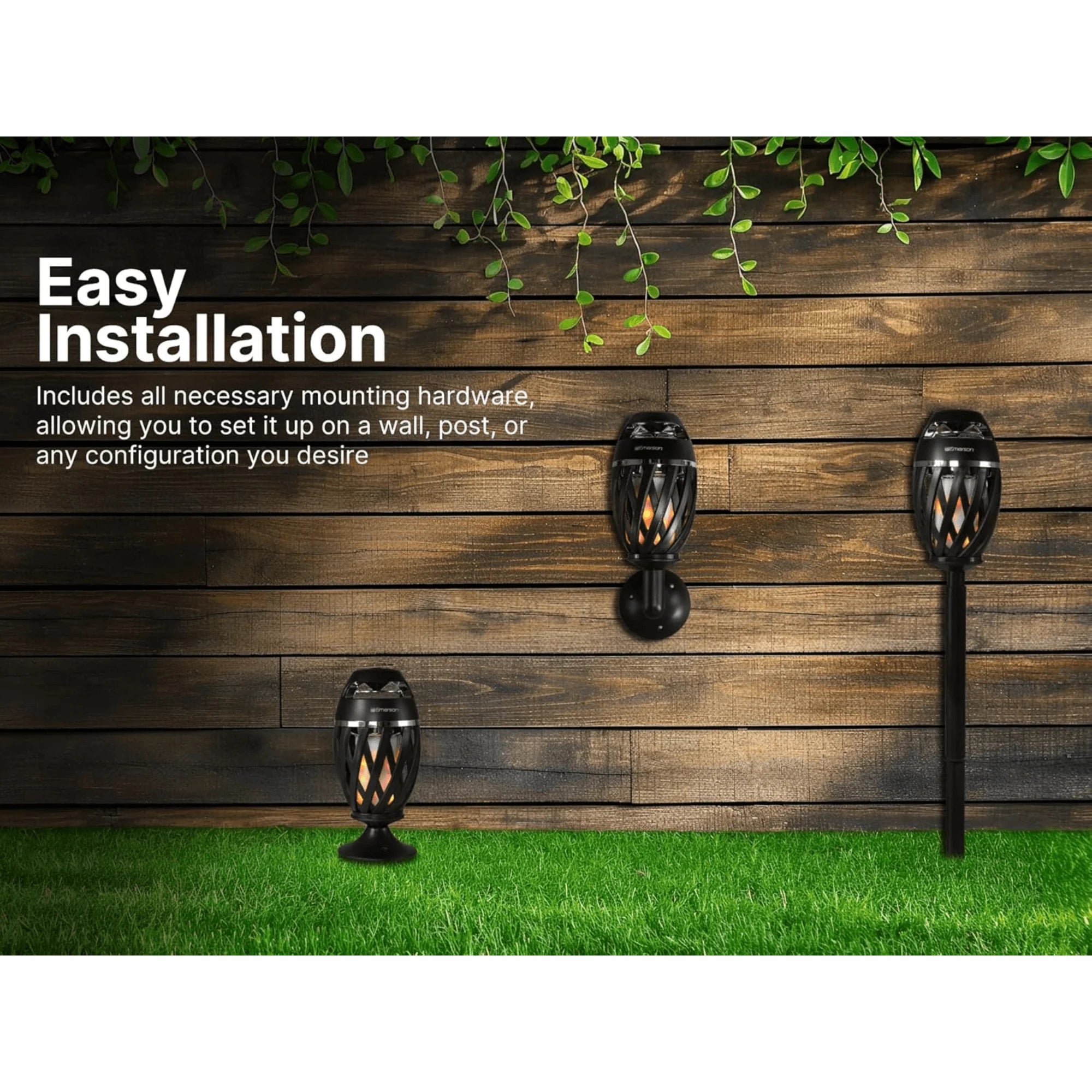 Emerson Outdoor Flame Light Bluetooth Speaker