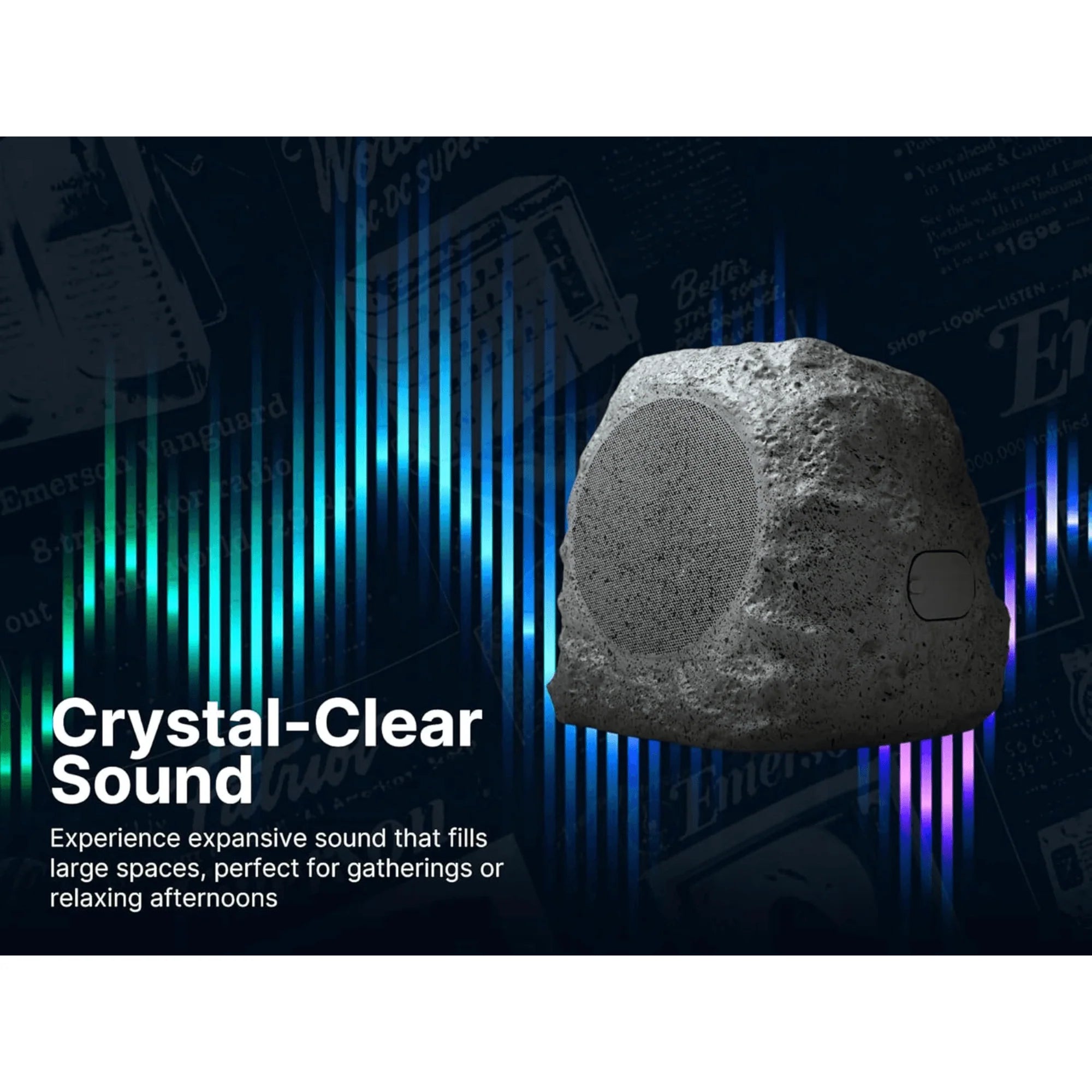 Emerson Rock Party Solar Bluetooth Speaker