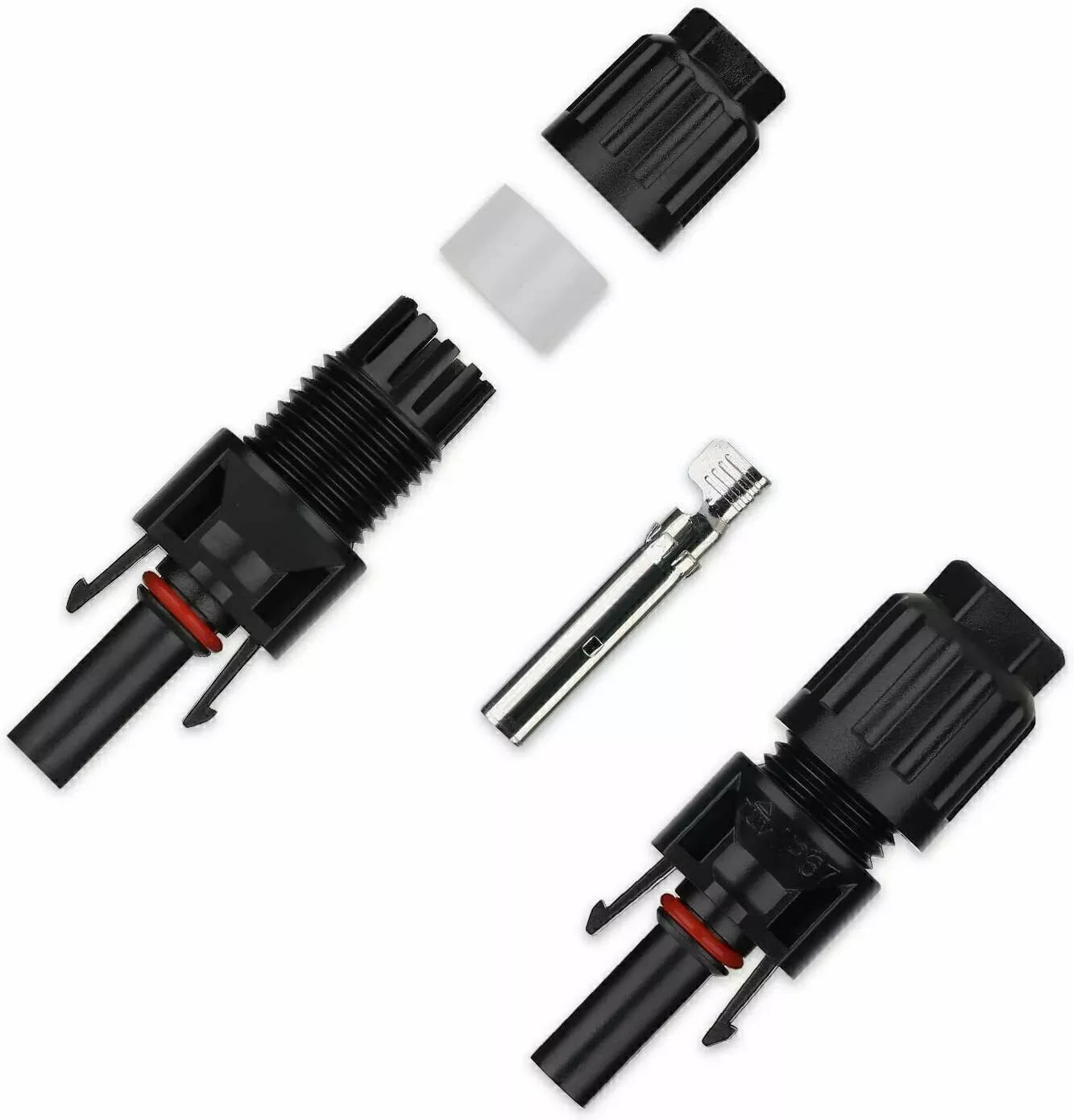10/20/50/100/200 Pairs Male Female Solar Cable Connectors for DIY Solar Panel US